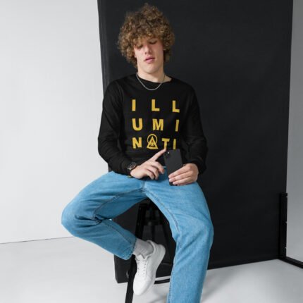 illuminati Typo Unisex Long Sleeve Tee